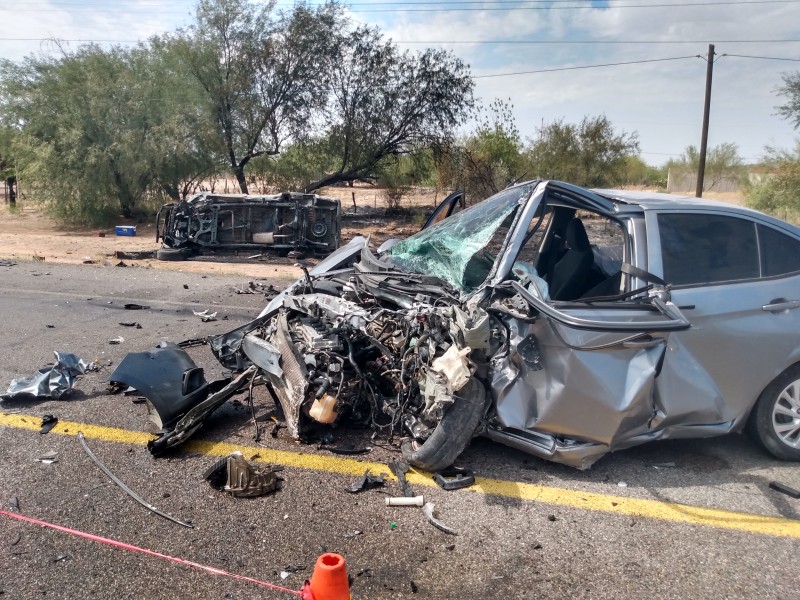 Un hombre murió en choque de frente de dos vehículos