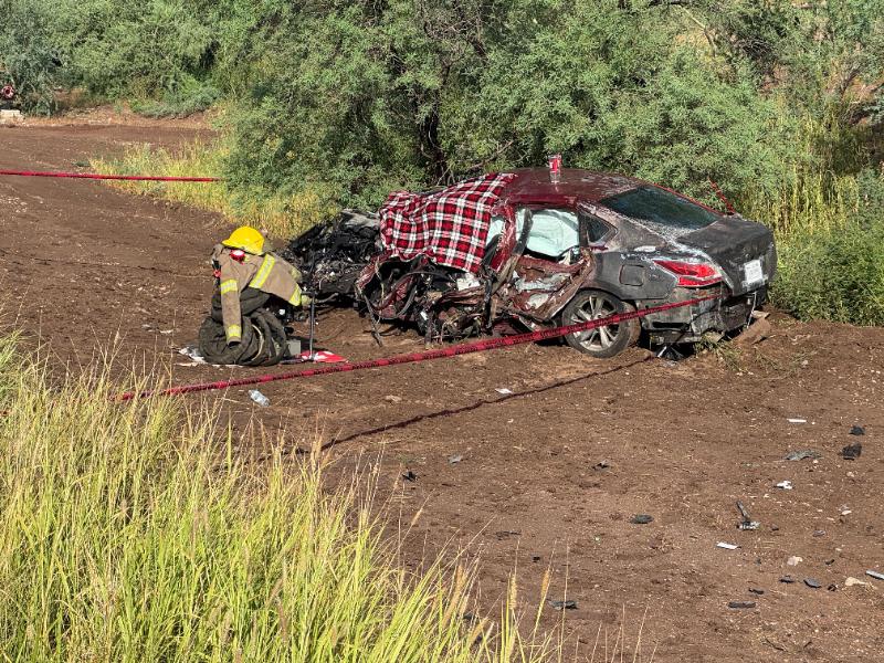 Un hombre murió en choque de frente de vehículos