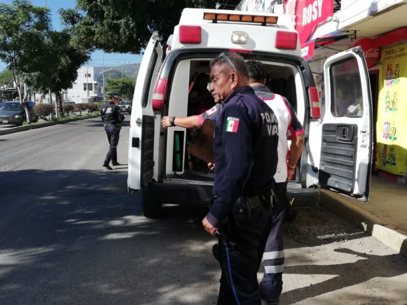 Un hombre resulto lesionado tras chocar