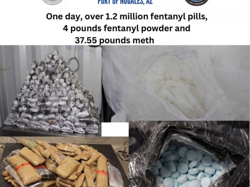 Un millón 200 mil pastillas de fentanilo aseguradas