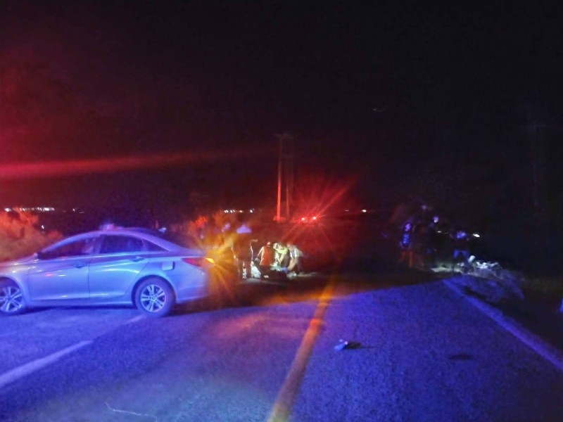 Un motociclista resultó lesionado tras choque contra camioneta
