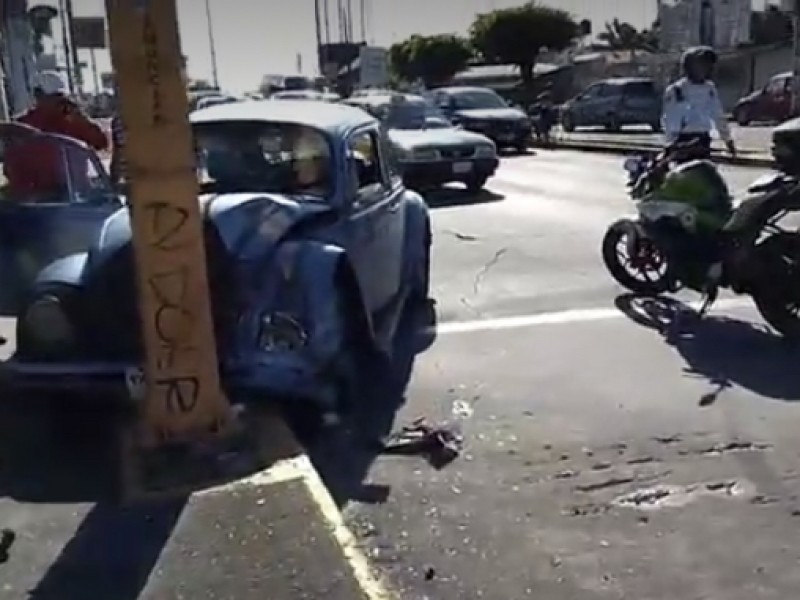 Una lesionada en accidente de tránsito