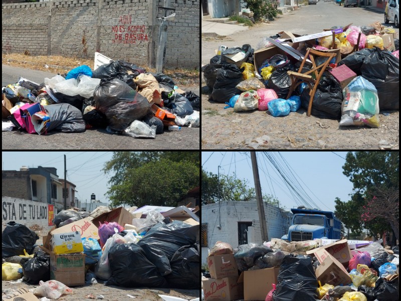 Una semana sin recolección de basura reportan colonias de Tepic