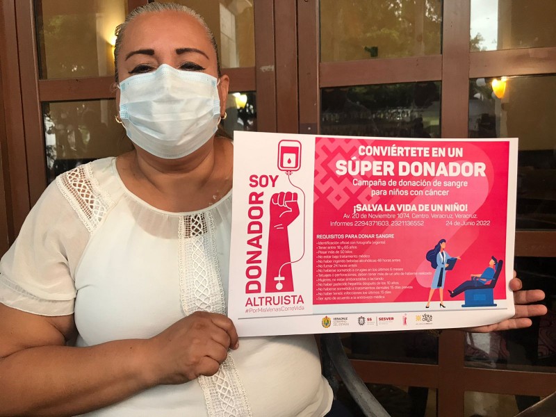 Únete a donar sangre para niños con cáncer