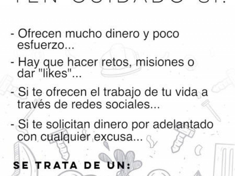 Unidad Cibernética alerta sobre ofertas laborales fraudulentas en redes sociales