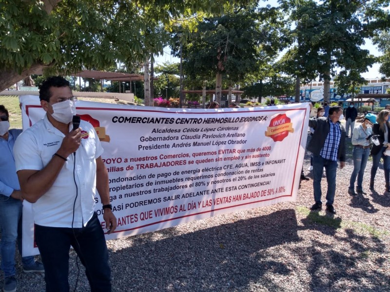 Unión de Comerciantes de Hermosillo piden condonación en servicios