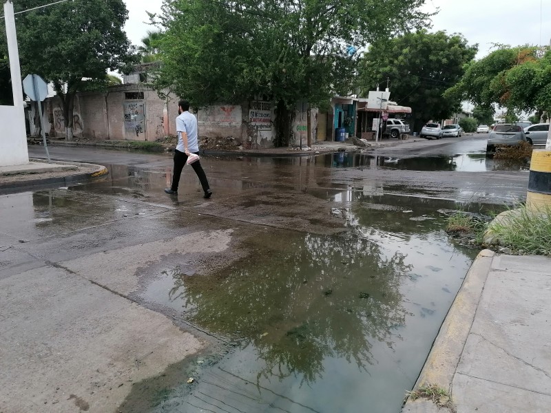 Urgen atención a laguna de aguas negras en sector Estrella