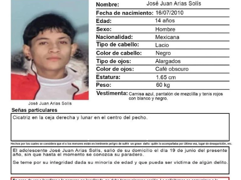 Urgen ONU acción urgente por desaparición de menor guanajuatense