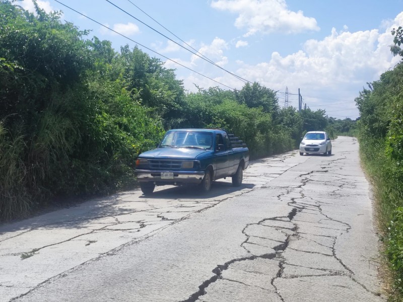 Urgen rehabilitación de Ruta a los Kilómetros de Tuxpan