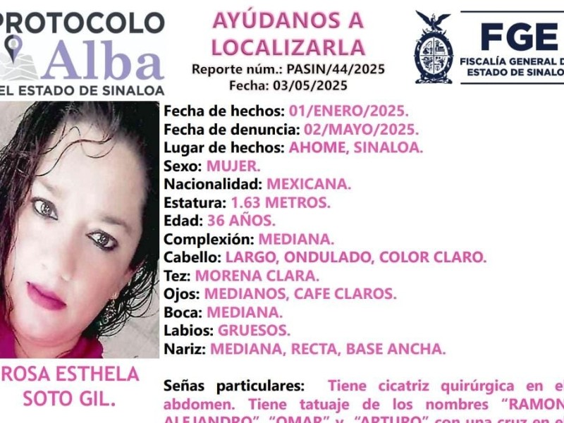 ¡Urgente! Solicitan apoyo para localizar a Rosa Esthela