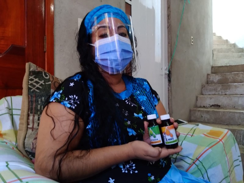 Usan el Dióxido de Cloro contra el Covid-19 en Ixtaltepec