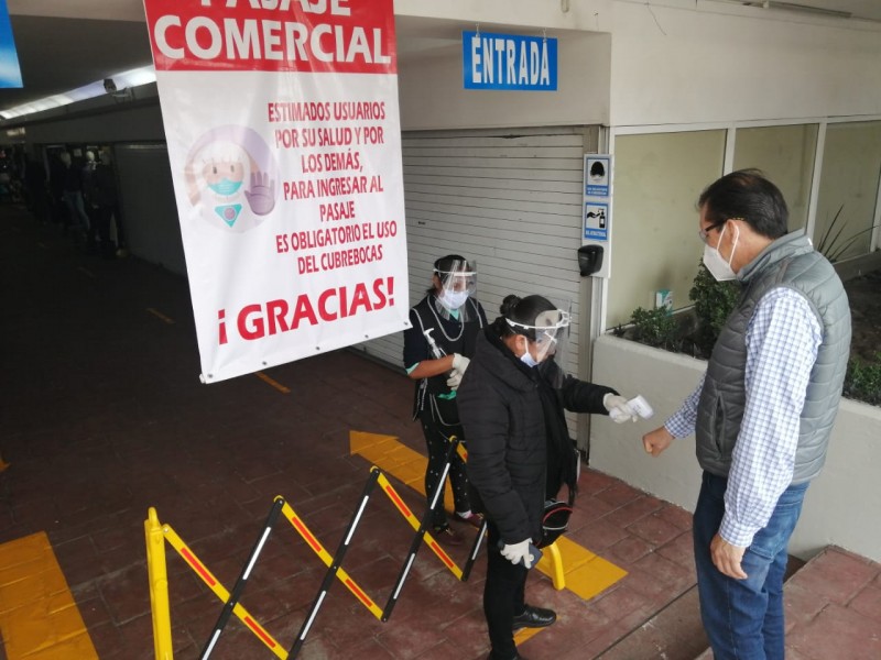 Uso de cubrebocas en la Terminal. Obligatorio