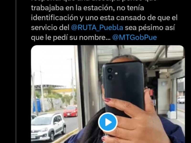 Usuaria del RUTA denunció mala actitud de guardia de seguridad