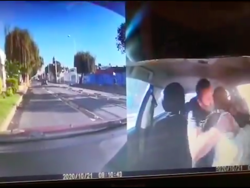 (VIDEO) Usuario golpea a conductora de Didi