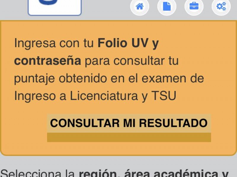 UV emite lista de resultados de examen de admisión 2020