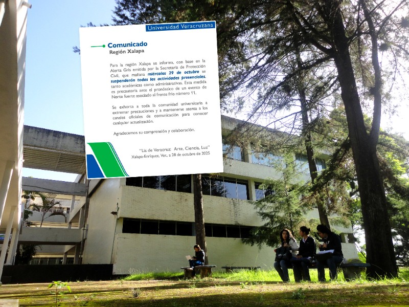 UV también suspende clases presenciales por frente frío en región Xalapa UV también suspende clases presenciales por frente frío en región Xalapa