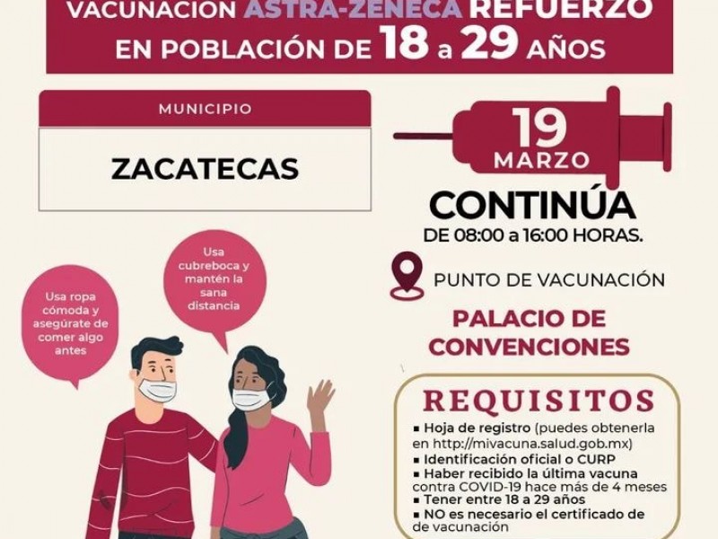 Vacunación de refuerzo contra Covid-19 continúa el fin de semana