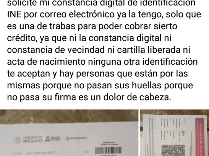 Validaron comprobantes del INE para entrega de apoyos federales