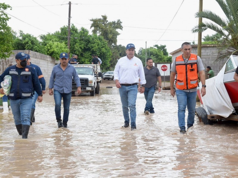 Valoran daños y pérdidas en viviendas de Kino por tormenta