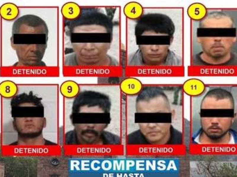 Van 11 detenidos relacionados con el “Chueco”
