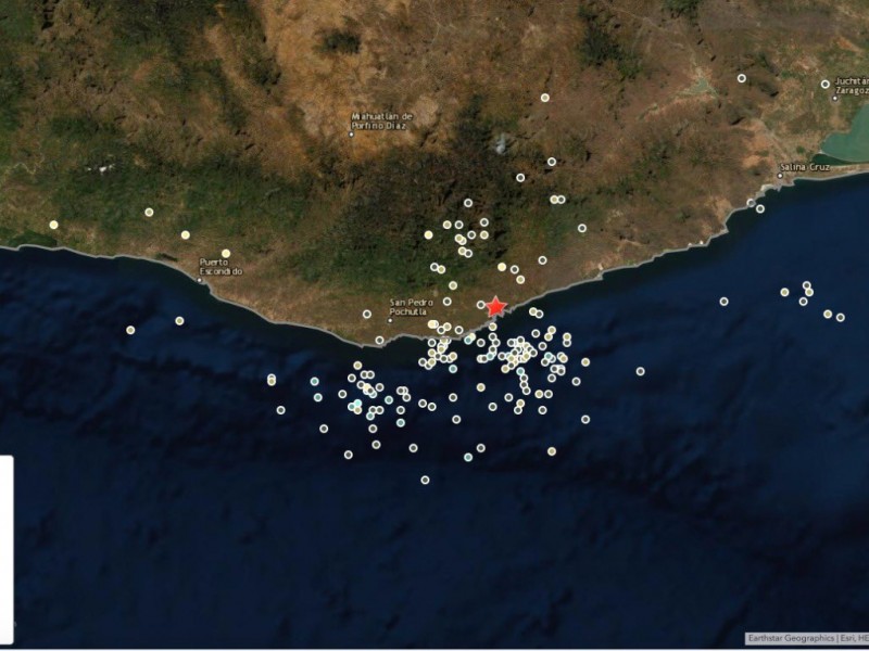 2,770 réplicas tras sismo de 7.4 con epicentro en Oaxaca