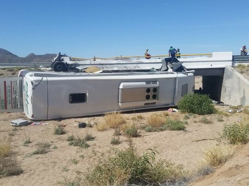 Van 37 accidentes en carreteras de Sonora durante este verano