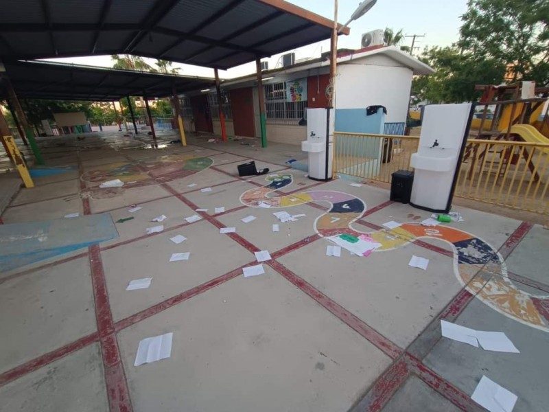 Vandalimo en escuelas de Los Cabos