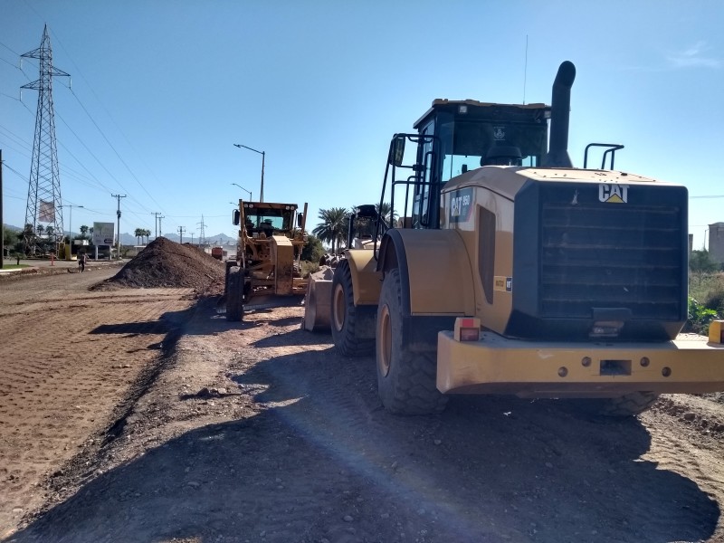 Vandalizada maquinaria pesada en obra