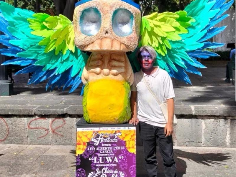 Vandalizan a Luwa en el zócalo capitalino