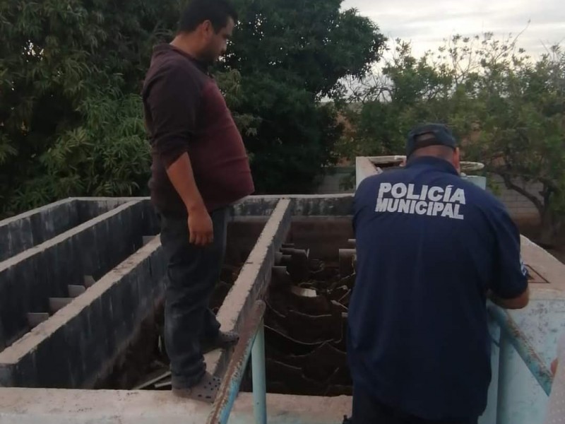 Vandalizan planta potabilizadora de agua en Angostura