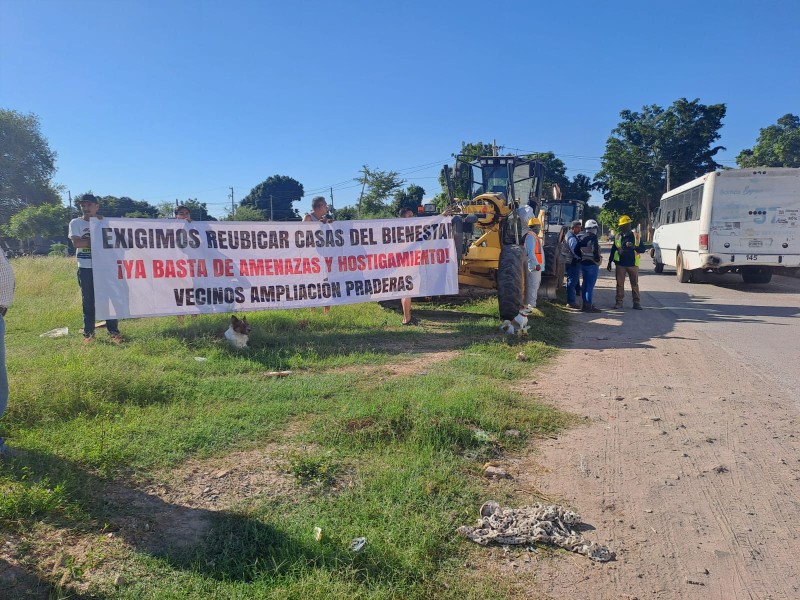 Vecinos de Ampliación Praderas impiden construcción de 