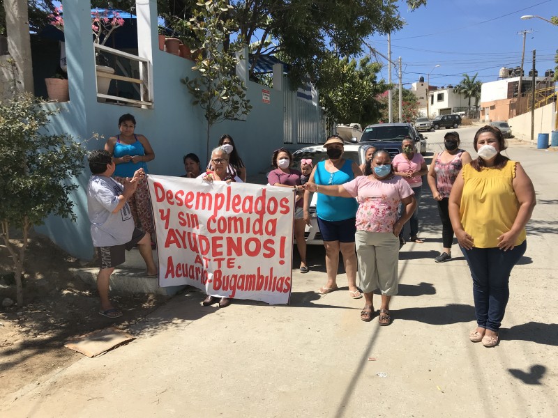 Vecinos de colonia Bugambilias afectados por crisis, piden apoyos