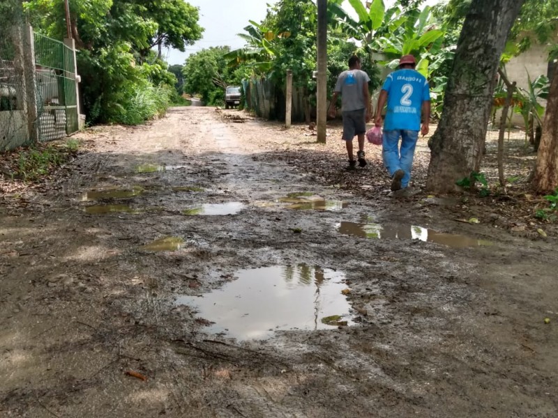 Vecinos de La Calzada, urgen rehabilitación de calles