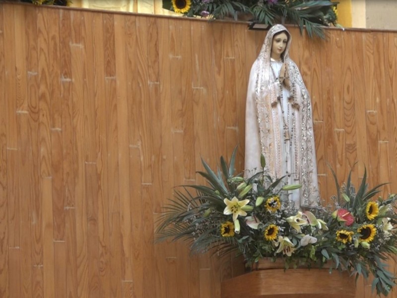 Celebran a Virgen de Fátima en barrio de la Teresona