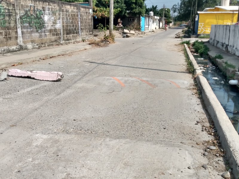 Vecinos denuncian la falta de topes viales, inseguridad para transeúntes