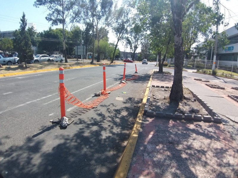 Vecinos inconformes con ciclovía emergente de Av. Guadalupe