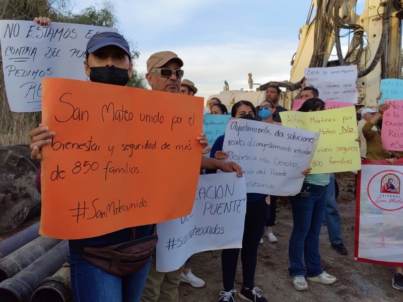 Vecinos se unen contra puente en Arko San Mateo