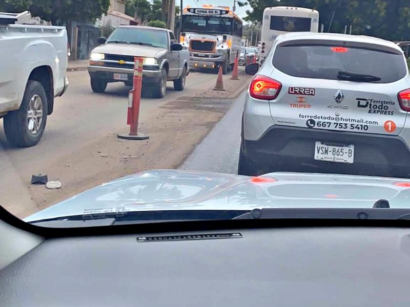 Vecinos sector norte de Culiacán denuncian tráfico por retén federal permanente