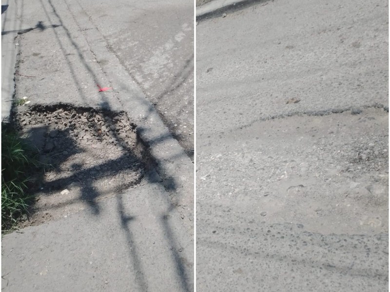 Vecinos solicitan bacheo en colonia Santiago Tula