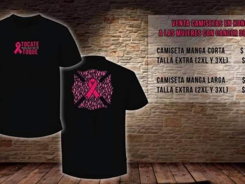 Venden bomberos camisetas para apoyar a víctimas de cáncer