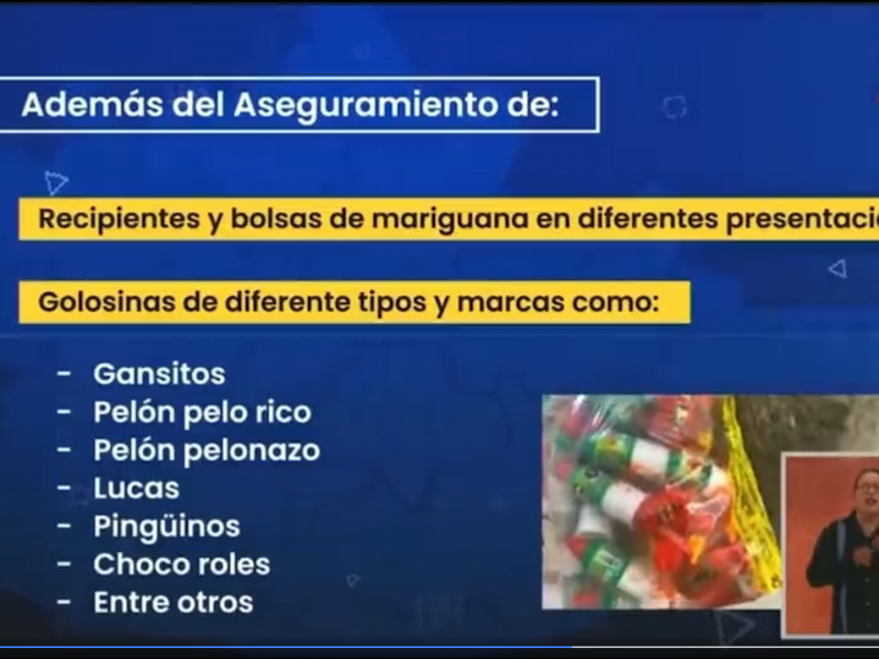 Vendían dulces con mariguana en Oaxaca; hay 3 detenidos
