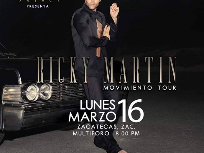 Venta de boletos para Ricky Martin el 14 de marzo