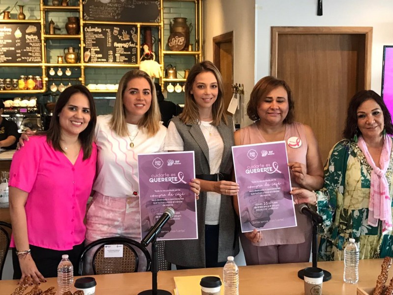 Venta de café para apoyar mujeres con cáncer