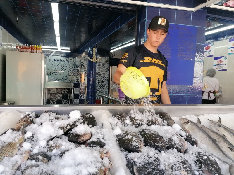 Venta de pescados y mariscos apenas alcanza un 4%