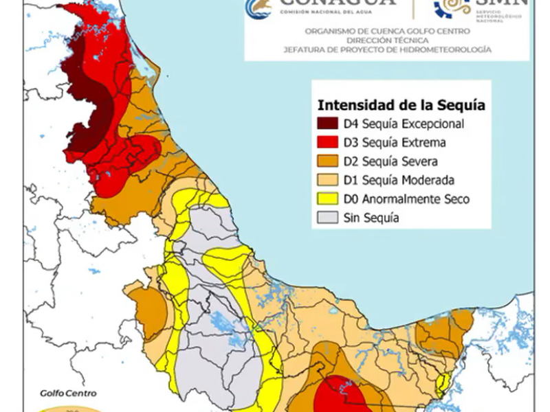 Veracruz con más de 100 municipios con sequía