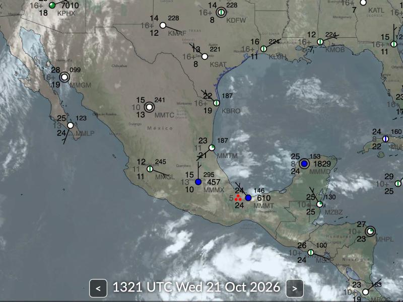 Veracruz mantendrá lluvias fuertes y oleaje elevado durante este miércoles
