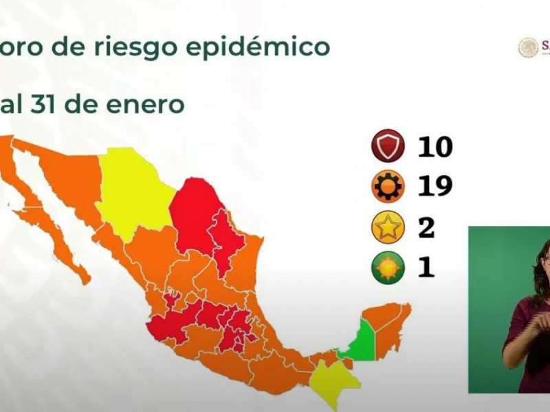 Veracruz retrocede de nuevo a Semáforo Naranja