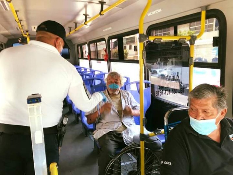 Verifica COCOTRA cumplimiento de medidas sanitarias en trasporte público