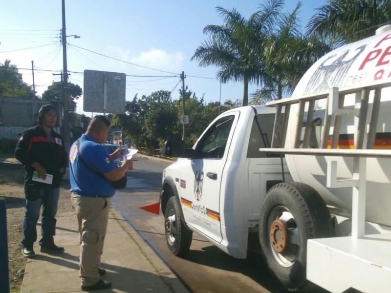 Verificarán pipas de gas en Tuxpan