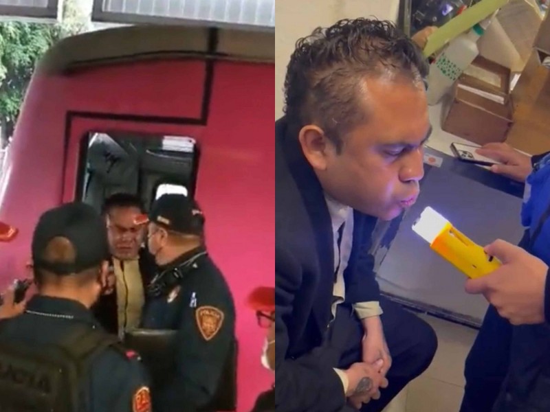 VIDEO: Detienen a conductor del Metro CDMX por ir borracho